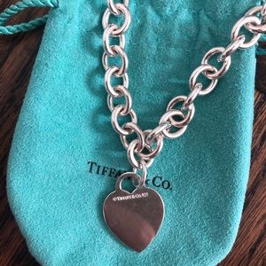 Authentic Tiffany & Co. heart charm necklace